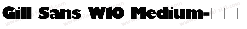 Gill Sans W10 Medium字体转换